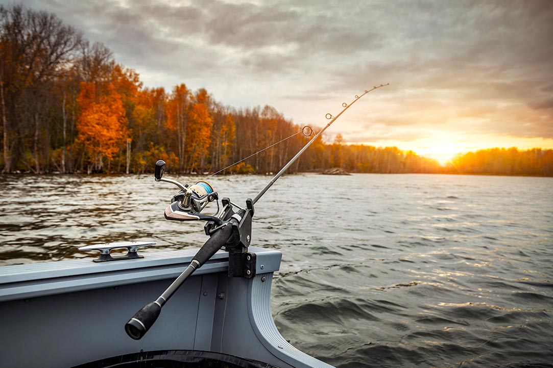 Fishing Rod On The Boat Autumn Season 1080